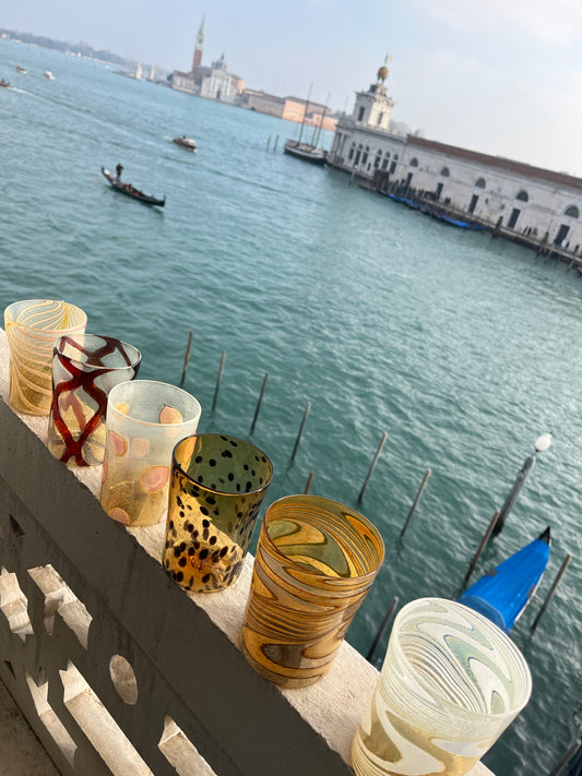 ERNEST Handgefertigtes Muranoglas - Bernstein