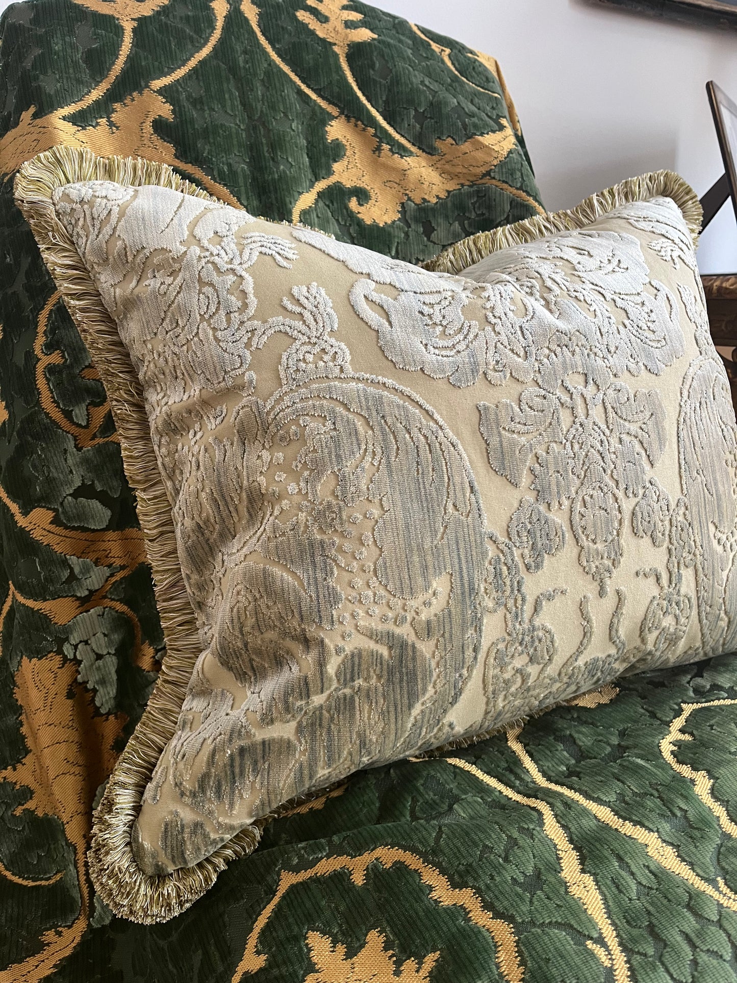 Samtpolster Venetian Ikat